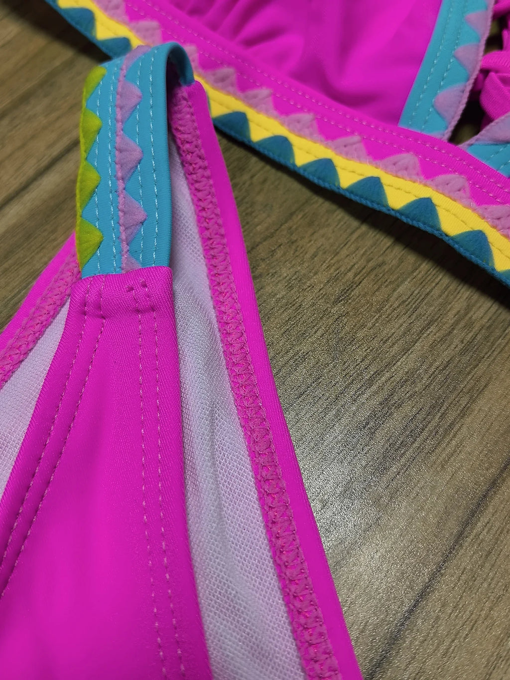 ZTVitality Patchwork Whip Stitch Bikinis 2024 New Arrival Biquini Padded Push Up Swimsuit Women's Summer Beachwear Sexy Swimwear