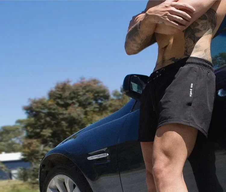 Summer Men Casual Gym Shorts Quick Dry Running Shorts Man Fitness Basketball Shorts Training Sport Beach Shorts Man Clothing 3XL