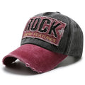 Vintage Letter ROCK Embroidery Baseball Cap Fashion Hip Hop Dad Trucker Hat Unisex Summer Sunshade Sport Hats