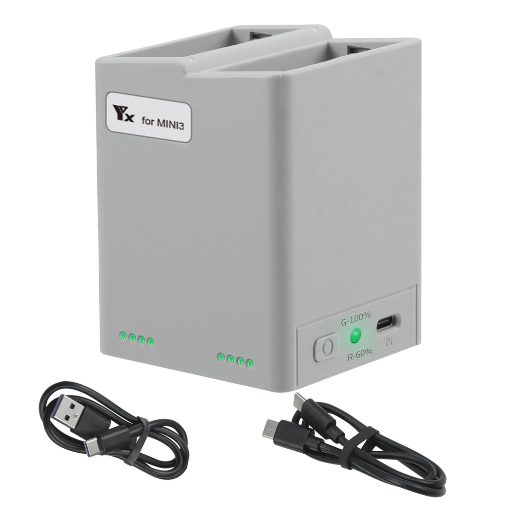 Two-way Display Charging Hub Battery Intelligent Charger for DJI Mini 5 Pro 4 Pro/ Mini 3 Pro Charging Butler Power Bank Drone