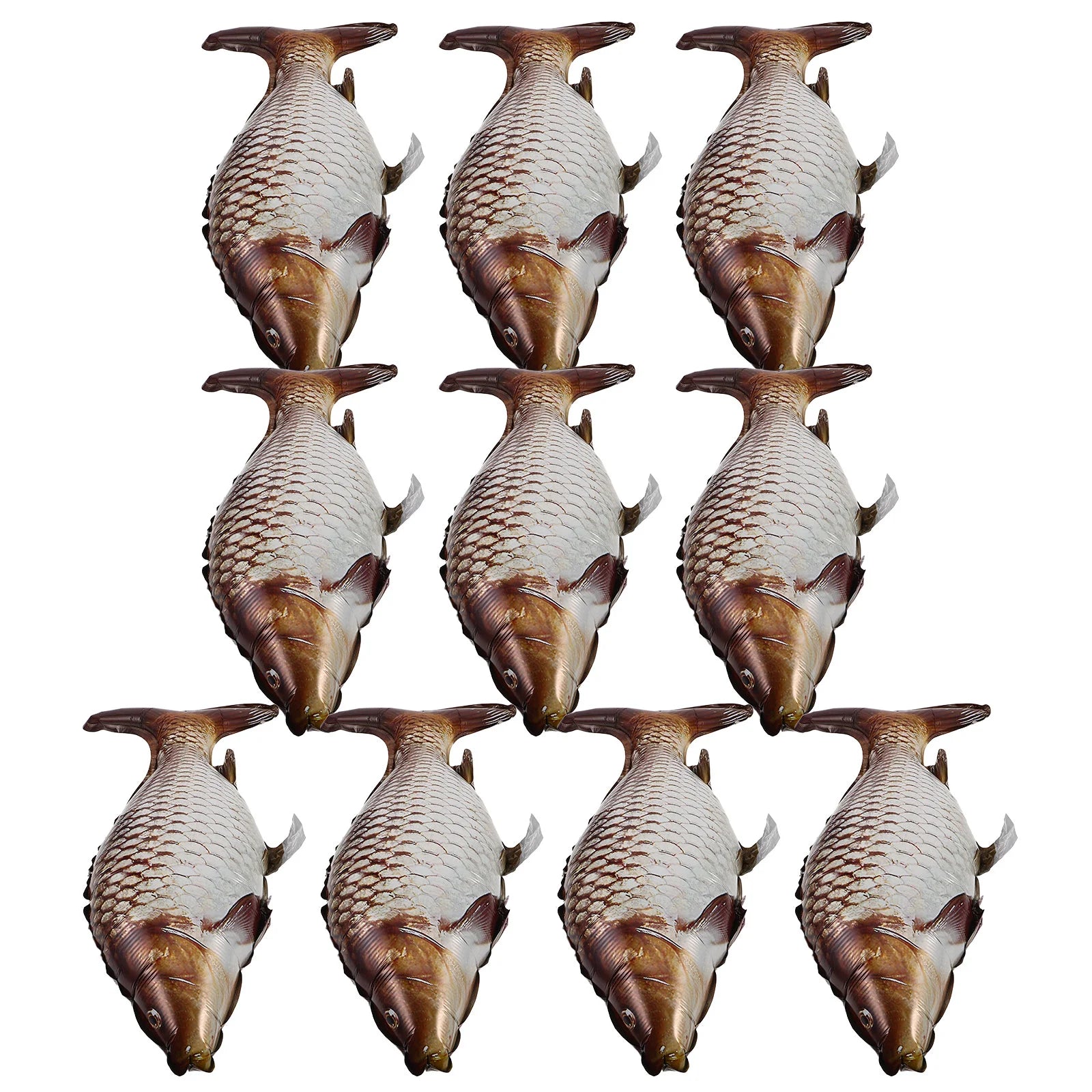 6 Pcs Carp Fish Balloons Decorative Crucian Balloon Foil Balloons Marine Decorations Party Supplies Shark Toys