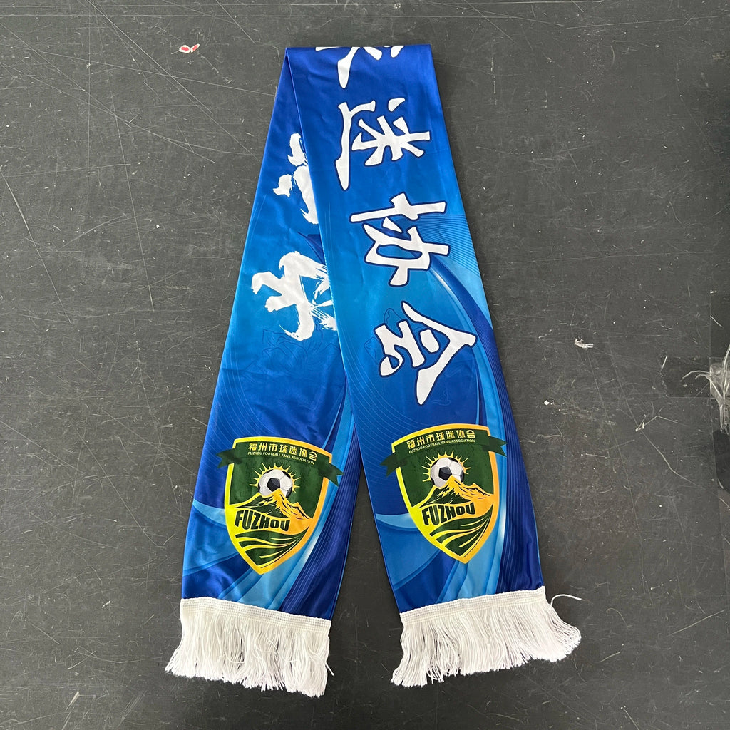 Custom Soccer Club Scarf Personalized Football Team Scarf with Your Logo Name Double-Sided Knit Jacquard Printed Sports FanScarf
