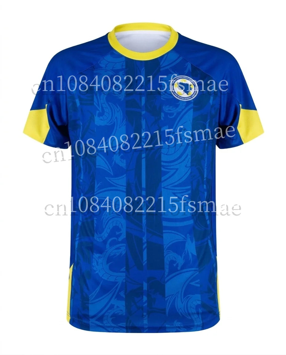 2026 Bosnia and Herzegovina Men's  Sports Jersey Crew Neck T-shirt Quick Dry Breathable Football Training Shirt Sportswear