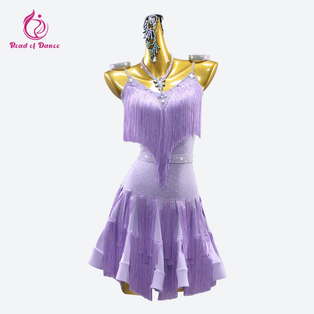 Dress For Dancing 2026 Latin Dance Parties Wear Womens Costume Ballroom Clothes Sexy Skirt Girls Prom Stage Jumpsuit Sports Suit
