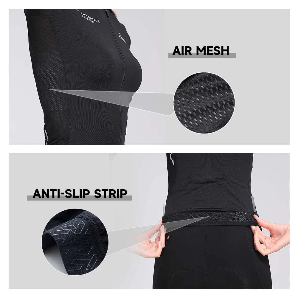 Santic Women's Summer New Cycling Jerseys  Long Sleeve Breathable Quick Dry Summer Comfortable Cycling Jerseys  KL25C01181