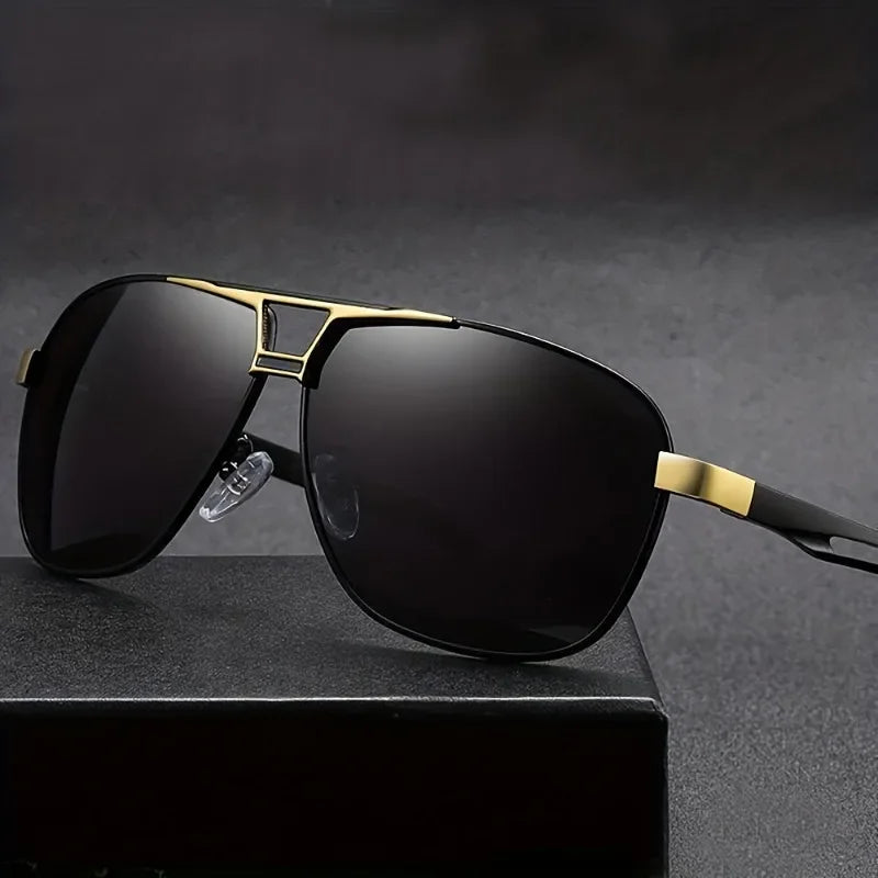 1PCS Unisex Retro Pilot Sunglasses, classic style for daily wear, parties and gifts.
