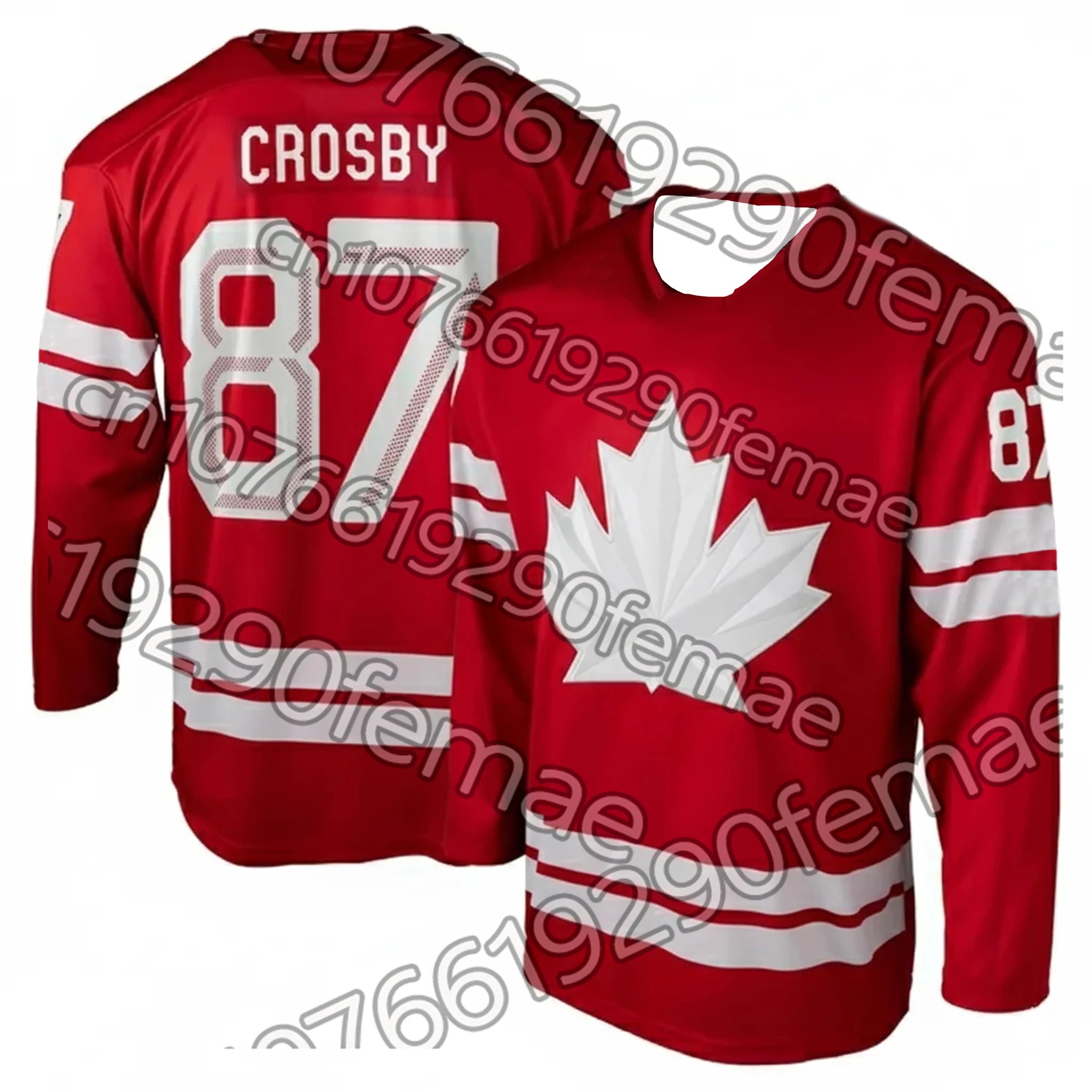 2026 Canada Men's Hockey Jersey T-shirt |Crosby MacKinnon Same Style Fan Gear | Breathable Sportswear for Spring Summer
