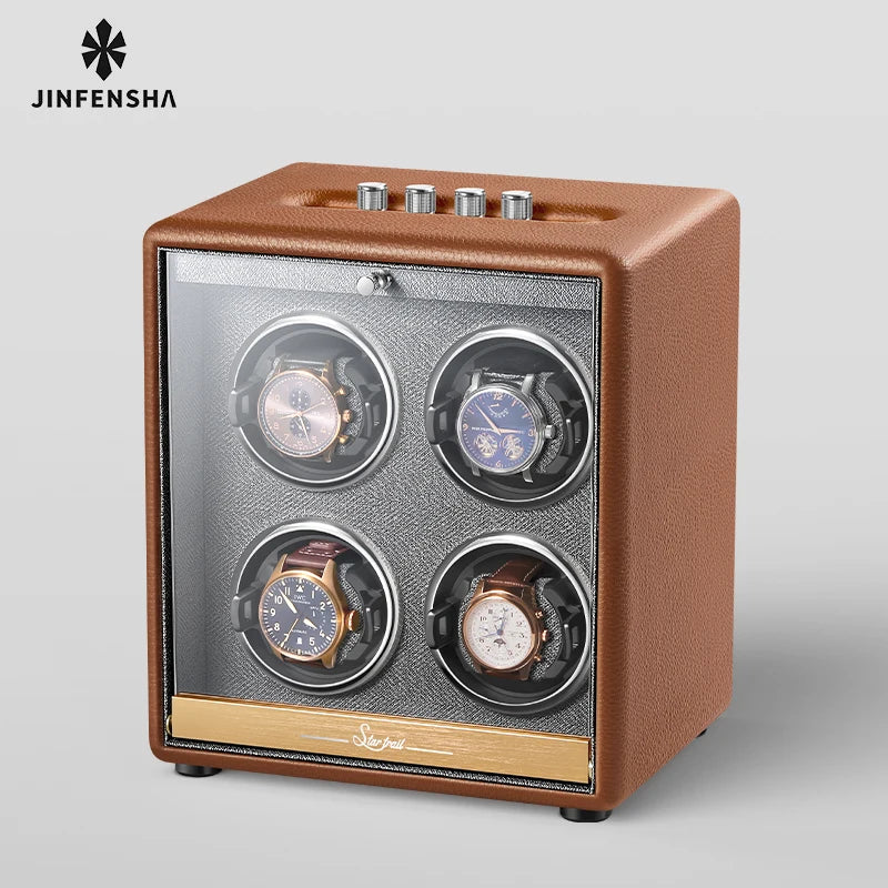 Winder Watch Organizer Storage Box Rotator Mechanical Watch Automatic Luxury Box Safe Deposit Boxes Shaker Display Gifts