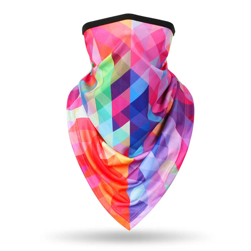Sports Scarf for Cycling, Cooling Face Mask, Windproof Neck Gaiter, UV Protection Scarf for Beach, Fashion Bandana for Men Women