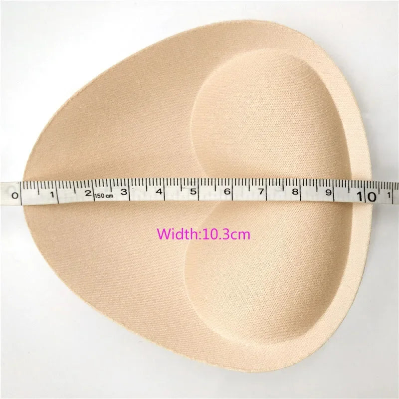 1Pair Woman Swimsuit Pads Sponge Foam Push up Enhancer Chest Cup Breast Swimwear Inserts Triangle Bra Pad