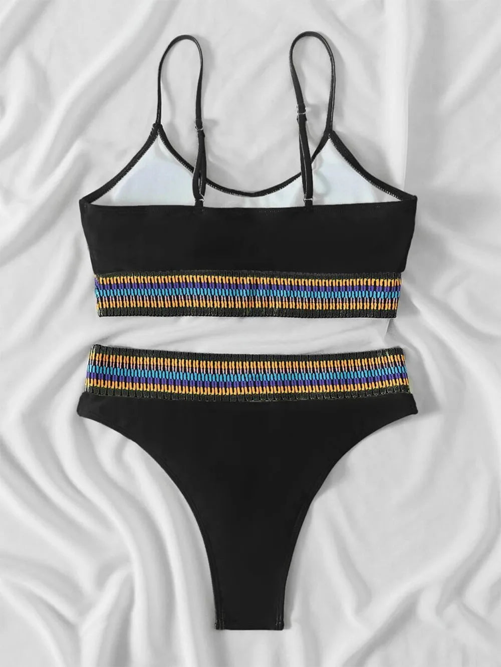 Bandeau High Waist Bikini One Shoulder Swimwear Women 2026 Printed Sexy Bikini set Retro Swimsuit Female Bathing suit