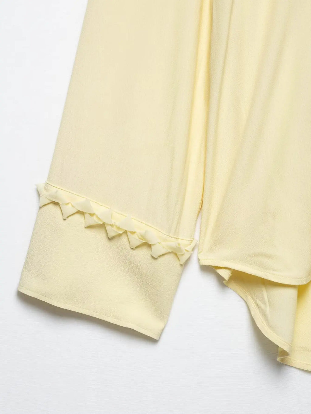 HH Women Summer Fashion Tierred Decoration Skirt Suit V-Neck Long Sleeves Lace-Up Shirts+Side Zipper Circular Chiffon Skirt