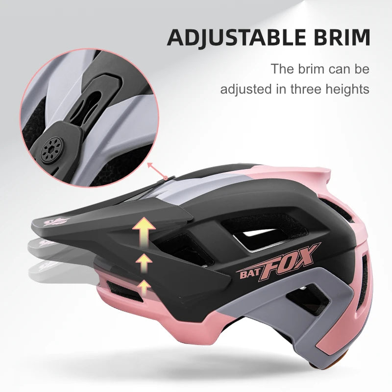 BATFOX 2025 New Mountain Bike Helmet Summer Colorful Cycling Helmet for Adults Youth Men and Women Speed Racing Bicycle Helmets
