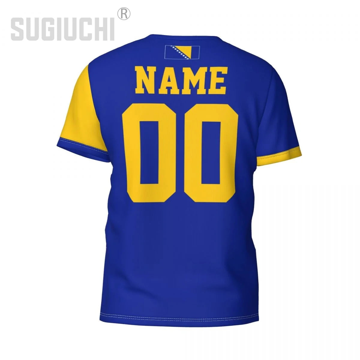 Custom Name Number Bosnia And Herzegovina Flag Emblem 3D T-shirts For Men Women Tees team Soccer Football Fans Gift