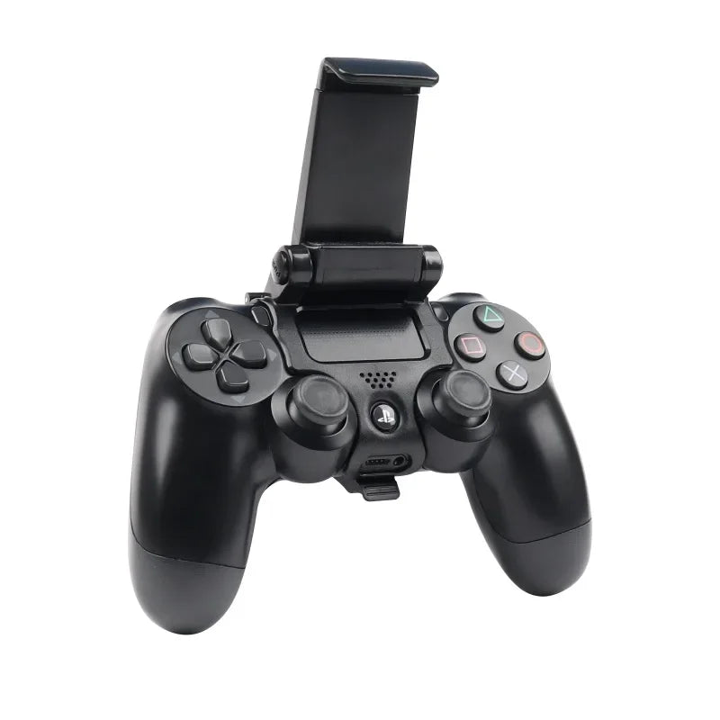 Black Adjustable Gamepad Mount Bracket For PS4 SLIM PRO Joystick Foldable Mobile Phone Stand Clip For PS4 Controller Grip Holder