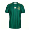 South Africa Replica Soccer Jersey Green Gold Trim Sportswear Sublimation Printed Shirt for Fans Players and Outdoor Activities