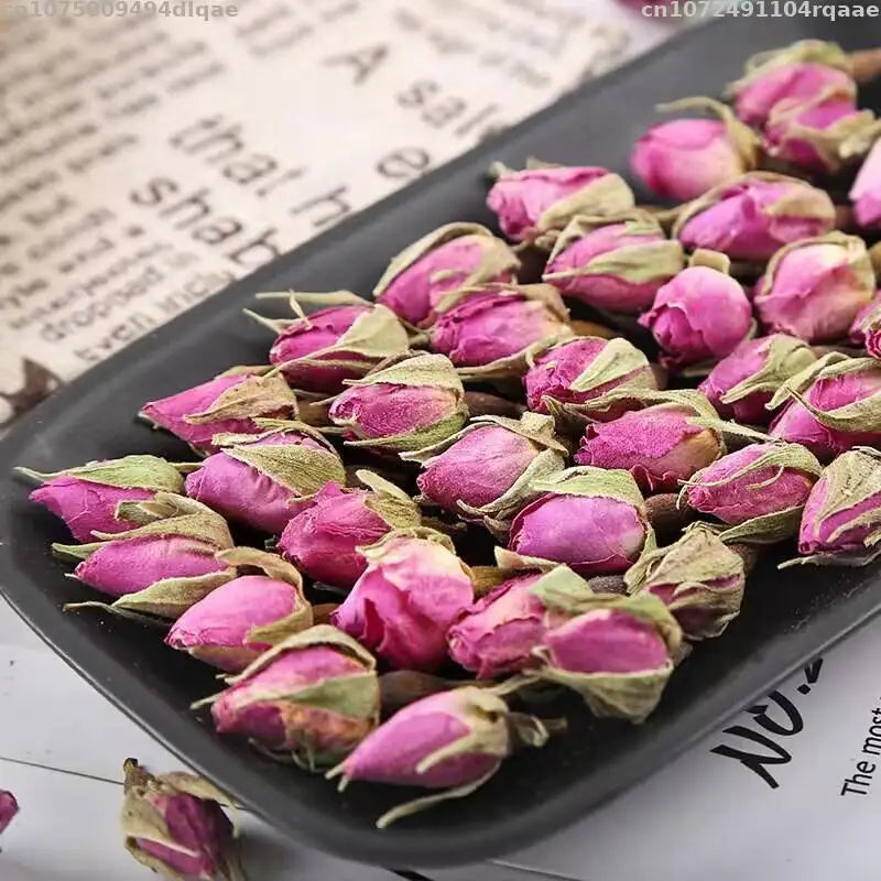100% Natural Pink Rose Dried Flower Buds For Soap Wedding Candle Decorative Mix Flower Material Making Homemade Aromatherapy