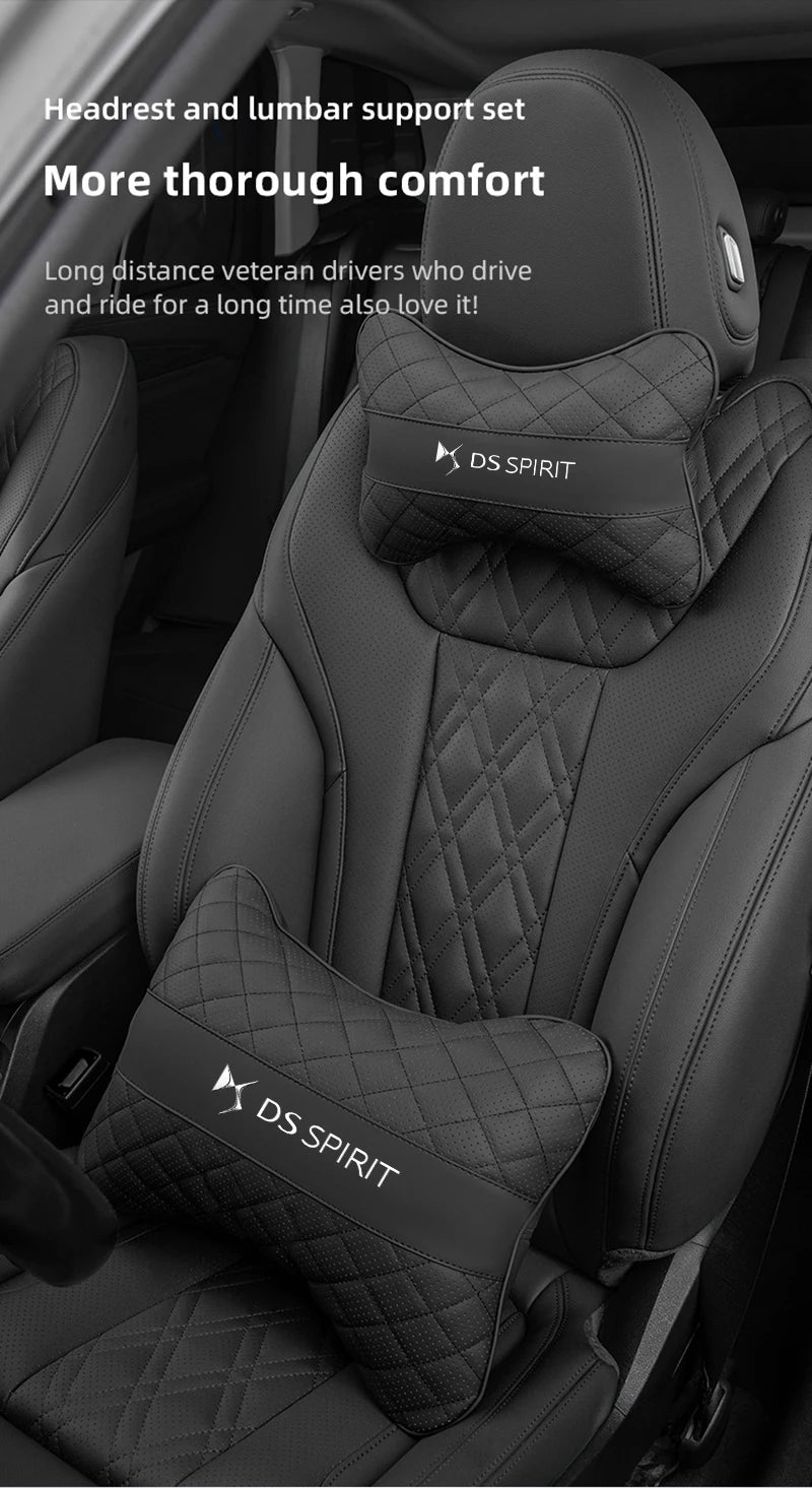 Car Seat Neck Pillow Headrest Lumbar Waist Support Cushion For DS SPIRIT DS3 DS4 DS5 5LS DS6 DS7 DS9 WILD RUBIS E-Tense DIVINEDS