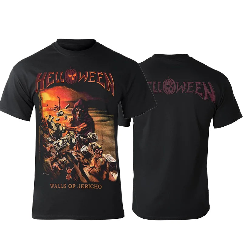 Rock Helloween 3D Print T-Shirts Streetwear Men Fashion Harajuku Casual Oversized O-Neck Short Sleeved T Shirt Tee Tops Clothing