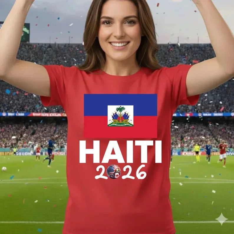 Haiti Shirt 2026 Soccer Fan Tee shirt Haitian Football Lover Gift Men Women Kids Apparel Soccer Player Top