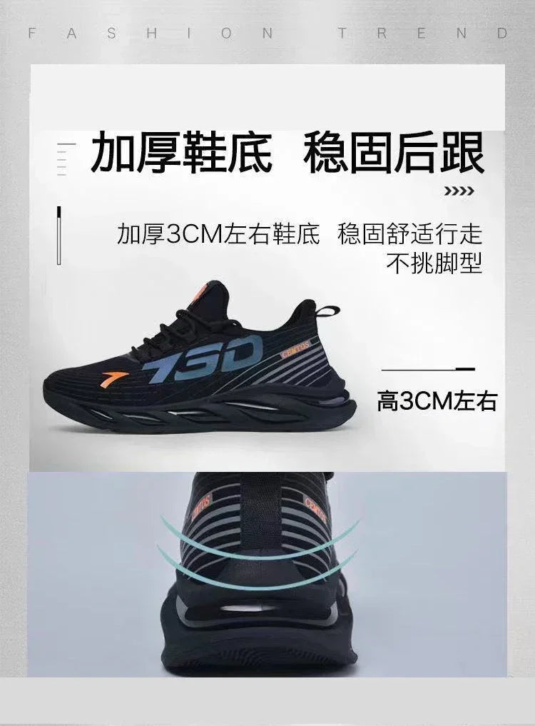 Shoes for Men Casual Slip on Fashion Sneakers Breathable Running Shoes Outdoor Walking Training Tennis Shoes