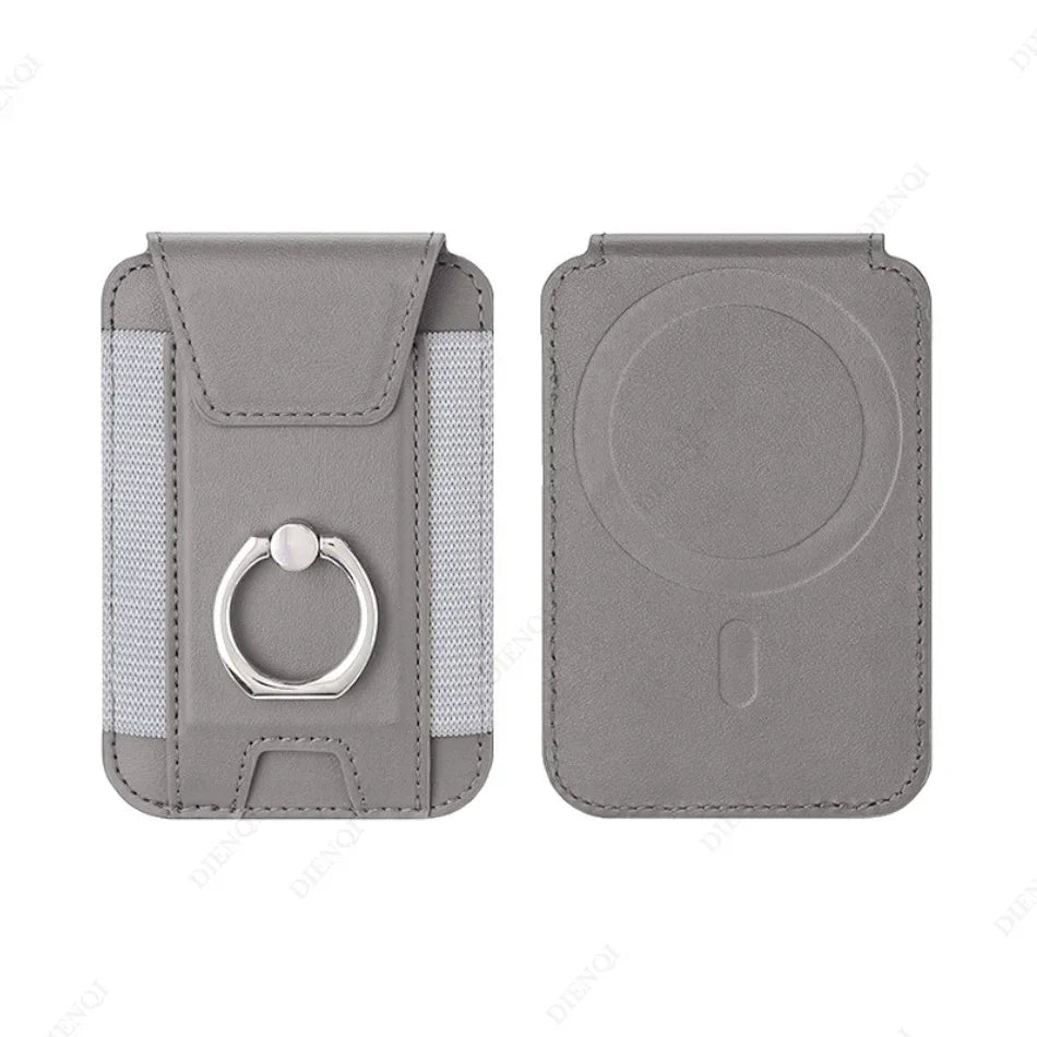 Magnetic Phone Case Slim Wallet Pu Leather Ring Phone Stand Men Women Magnet Credit Card Holder for Iphone 12 13 14 15 16 Pro