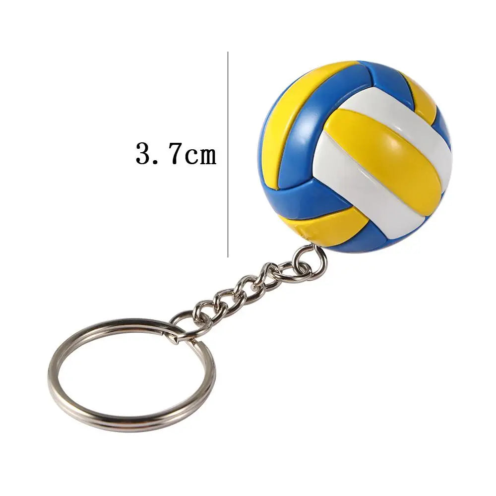 Volleyball Car Accessories Car Pendant Soccer Fun Keychains Key Ring Ball KeyChain Key Holder Bag Pendant