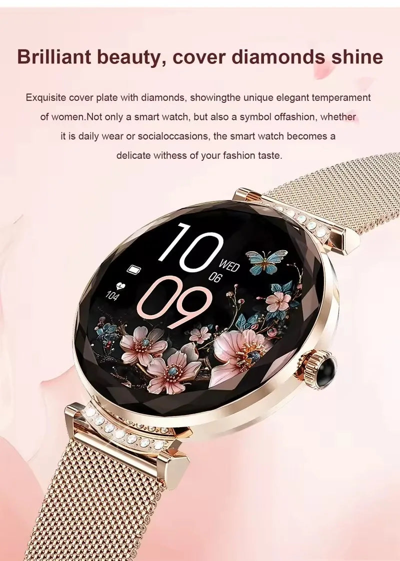 Fashion Ladies Smart Watch NX7 Pro AMOLED Screen Health Monitoring BT Call Female Women Sport Fitness Tracker Smartwatch
