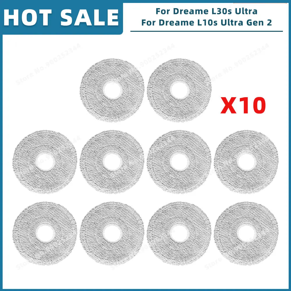 Compatible For Dreame L10s Ultra Gen 2 / L30s Ultra / L30 Pro Ultra Parts Accessories Main Side Brush Filter Mop Cloth Dust Bag