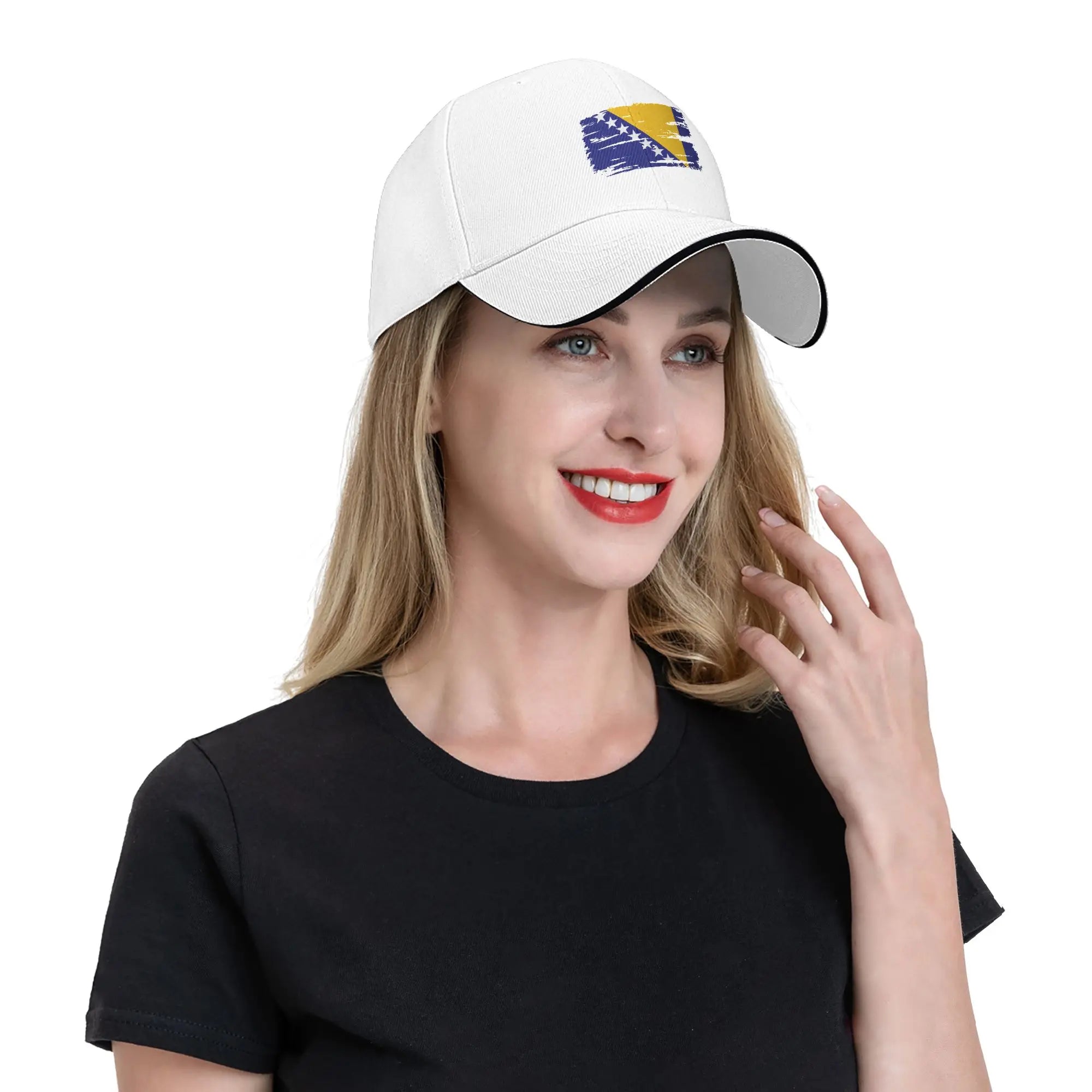 Bosnia Flag Symbol Casual Baseball Cap  Outdoor Sport Hip Hop Hats Summer Hot Sale Unisex Men Vintage Baseball Caps
