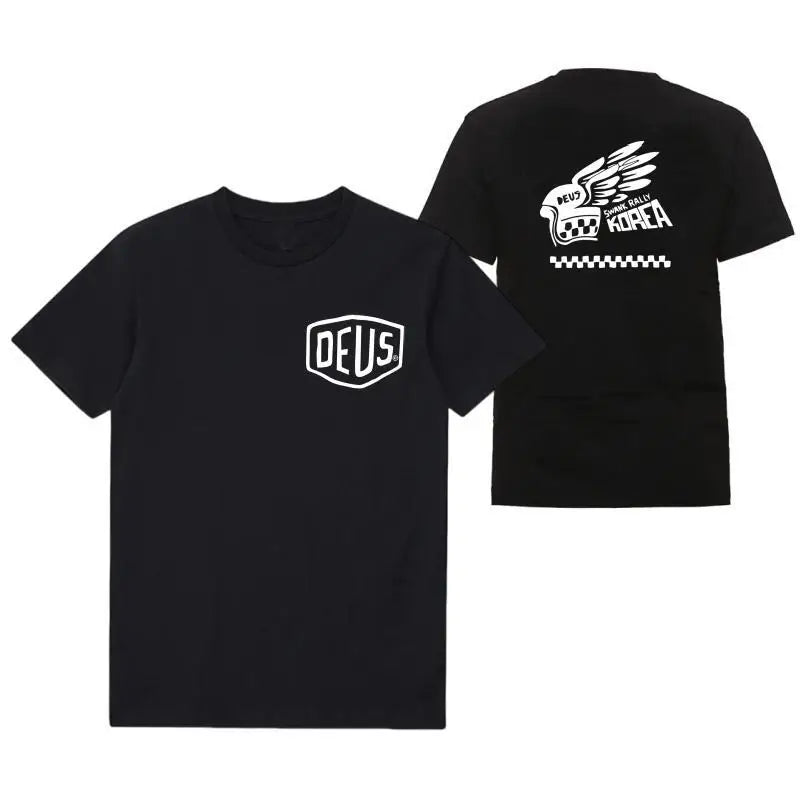 DEUS EX MACHINA Men Clothing T-Shirts Fashion tide Short Sleeve Streetwear MX Summer Round Neck Tees Man Sport Sportwear Vintage