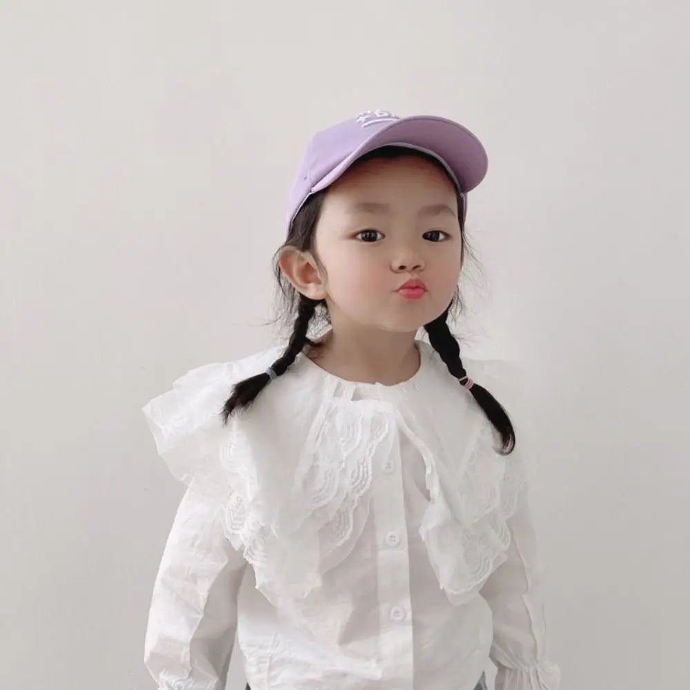 Children's Hats Spring Autumn Boys Girls Duckbill Hats Casual Baby Caps Fashion Cute MOM+DAD=ME Embroidery Sun Hats