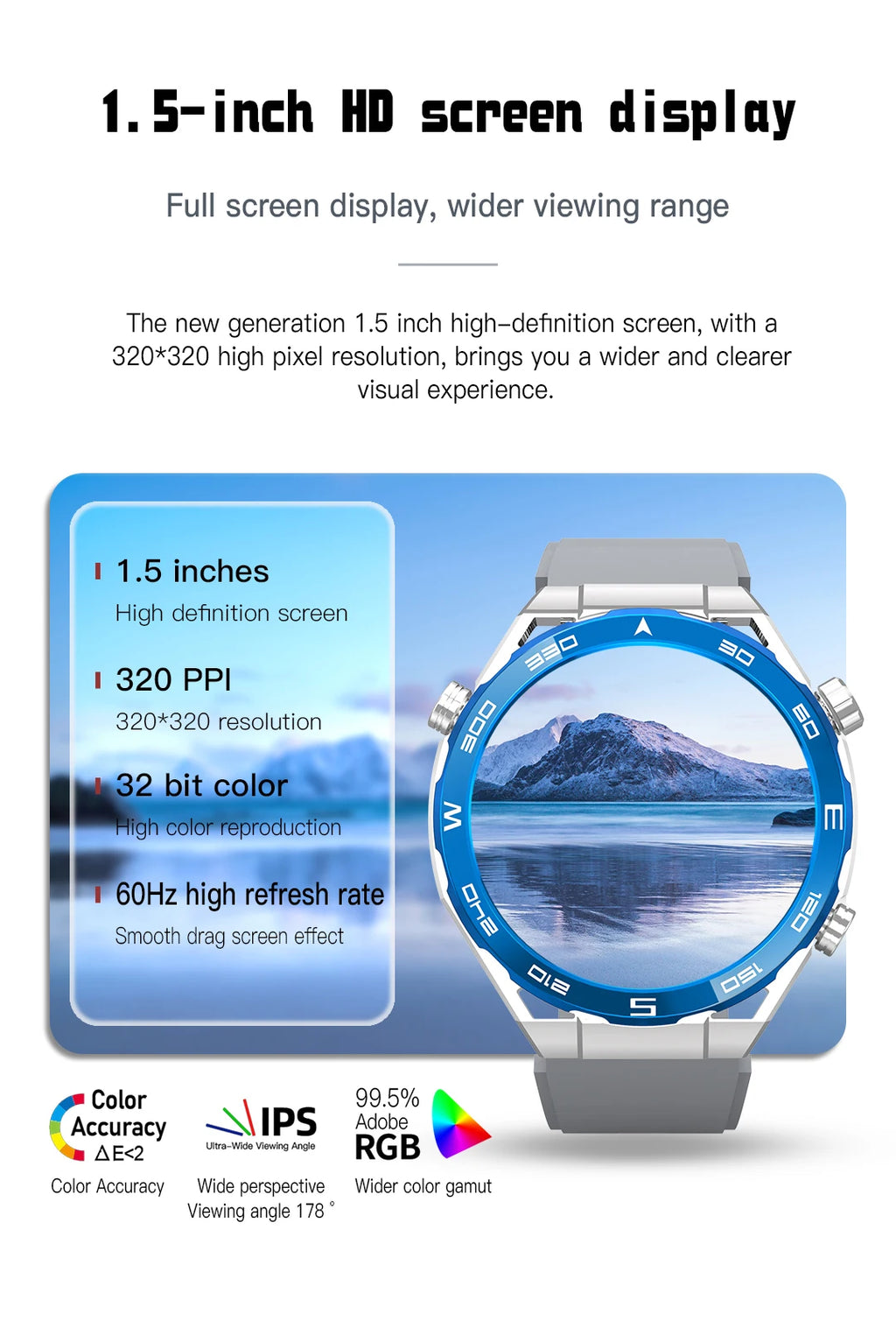 Smart Watch for Men Women Outdoor Activities Fitness Tracker Heart Rate Monitor Calorie Step Counter Sport Watch Music Play