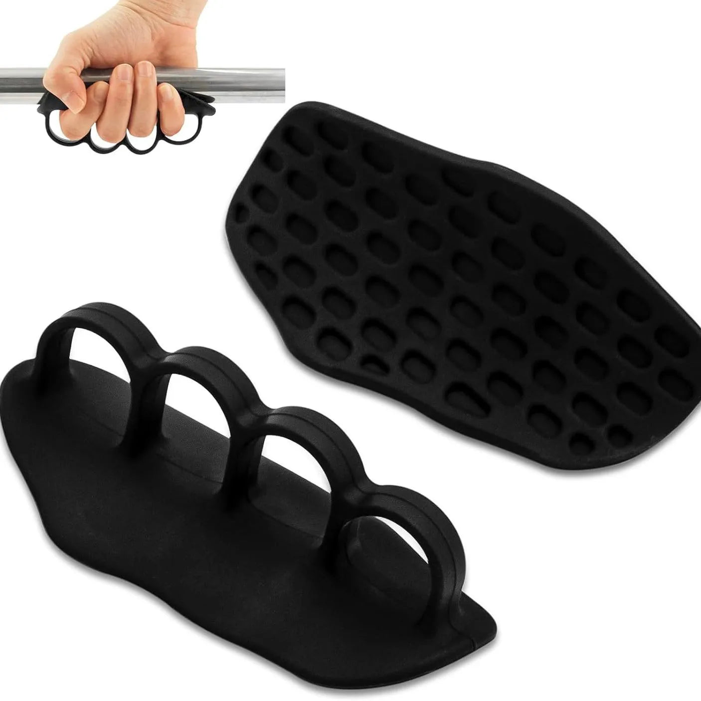 Fitness gloves grip enhancer silicone four hole grip cross training palm handshake manual protection gymnastics exercise，gift