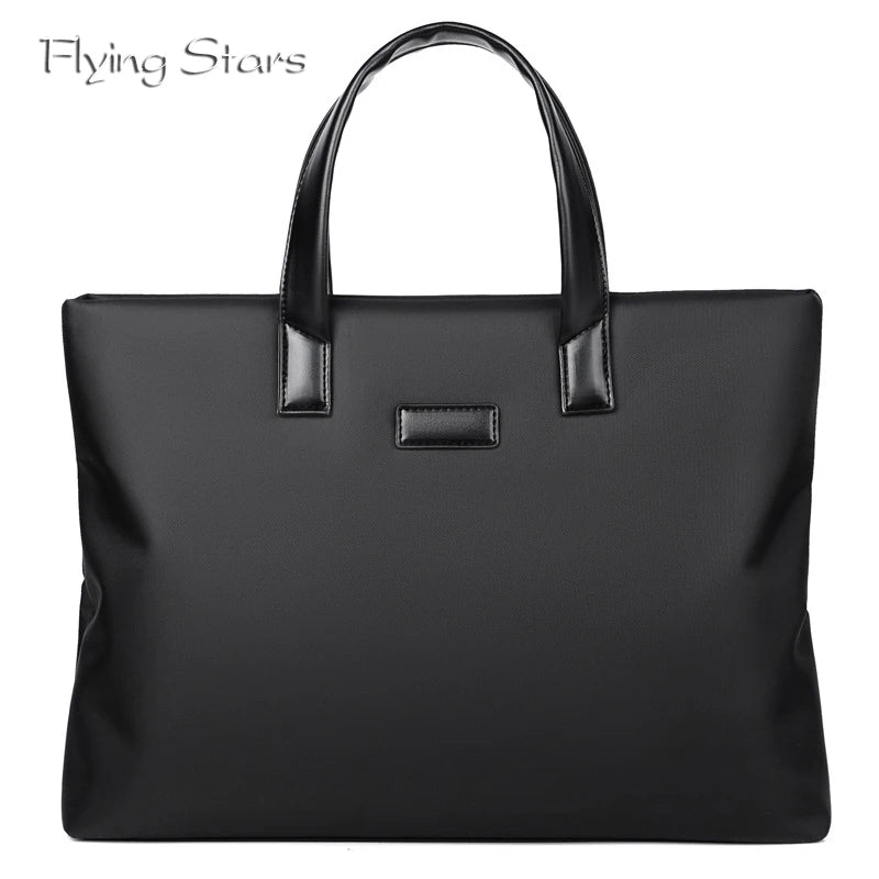 2026 Briefcase Fashionable Handbag Large Capacity Business Briefcase Waterproof Document Bag Men's Business Travel Big Handbag