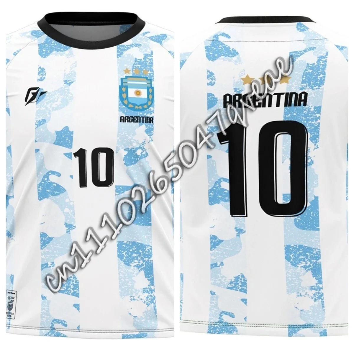 2026 Germany National Team Soccer Jersey - White with Colorful Checkered Pattern #10 Official Team Badge Ideal for Fans