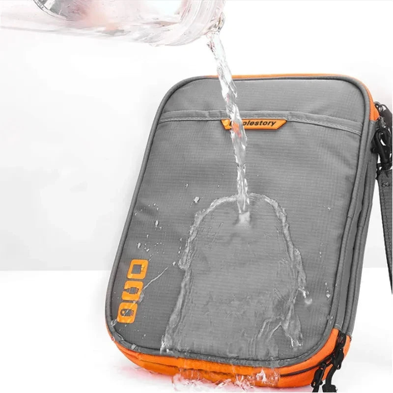 Large Capacity Travel USB Gadget Cable Bag Headphone Storage Box Data Cable Storage Bag Hard Disk Charger Power Bank Organizer