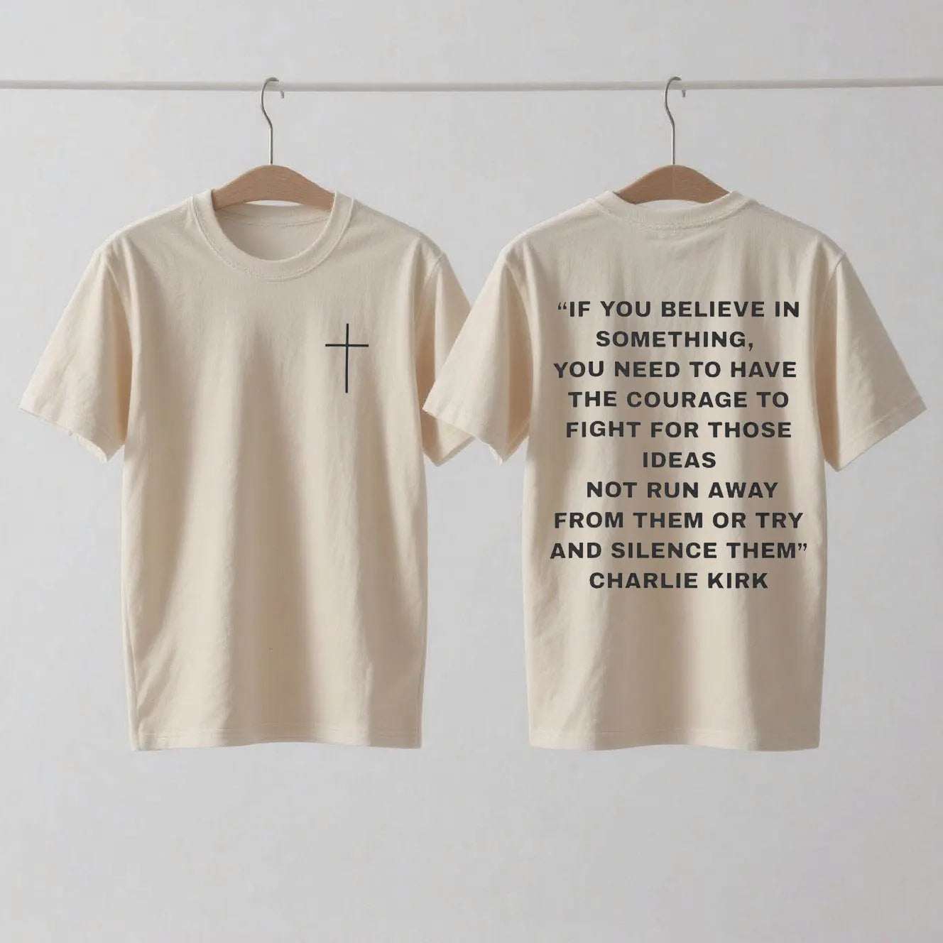 Charlie Kirk Support T-Shirt Pro Charlie Kirk Turning Point USA Christian Wear Charlie Kirk 1993-2025 Shirt Woman Man Cotton Tee