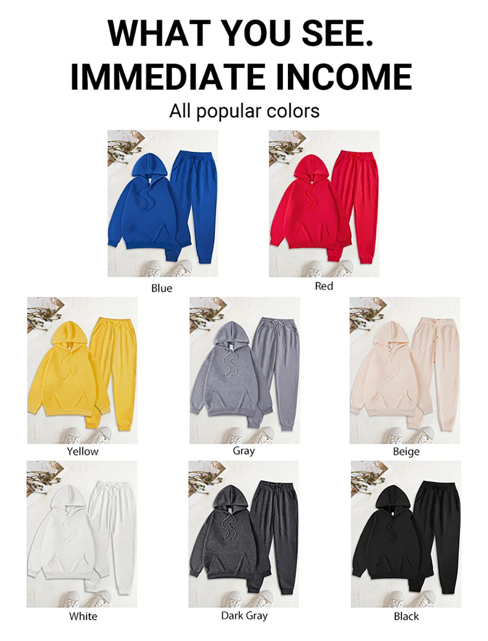 Brooklyn New York 1898 Printing Man Hoodie Set Street Couple'S Two Pices Sets Comfortable Fashion Pants Jogging Loose Streetwear