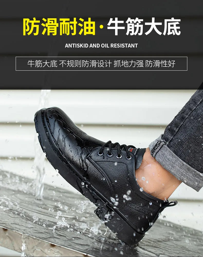 Safety Shoes Men Work Sneakers Indestructible Shoes Anti-puncture Shoes Waterproof Comfortable Work & Safety Boot 2025