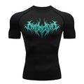 Men's Stretch Compression Shirt Fitness Gym Sports Running T-Shirt Thin Breathable Basketball Training Short Sleeve Top S-3XL