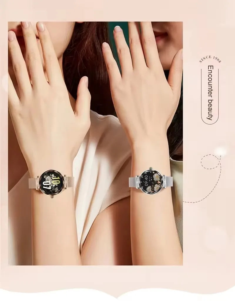 Fashion Ladies Smart Watch NX7 Pro AMOLED Screen Health Monitoring BT Call Female Women Sport Fitness Tracker Smartwatch