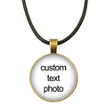 Customized Personalized Photo Pendant Rope Chain Necklace Photo For Your Baby Baby Mom and Dad Grandparents Gift Family Members