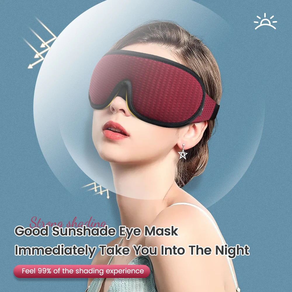 3D Sleeping Mask Block Out Light Soft Padded Sleep Mask for Eyes Slaapmasker Eye Shade Blindfold Sleeping Aid Face Mask Eyepatch