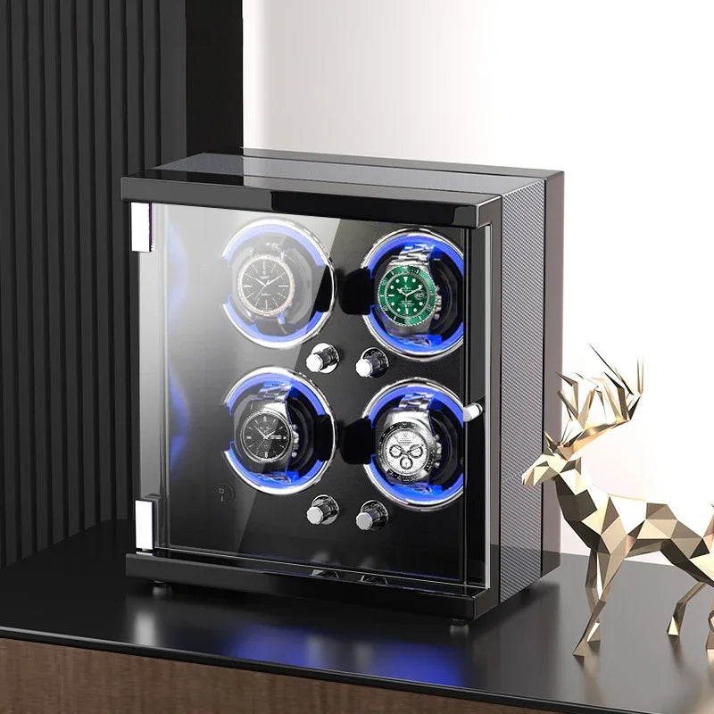 Silent Mechanism Movement Watch Winding Device Household Automatic Rotator Watches Winder Men Mechanical Wrist Watch Storage Box