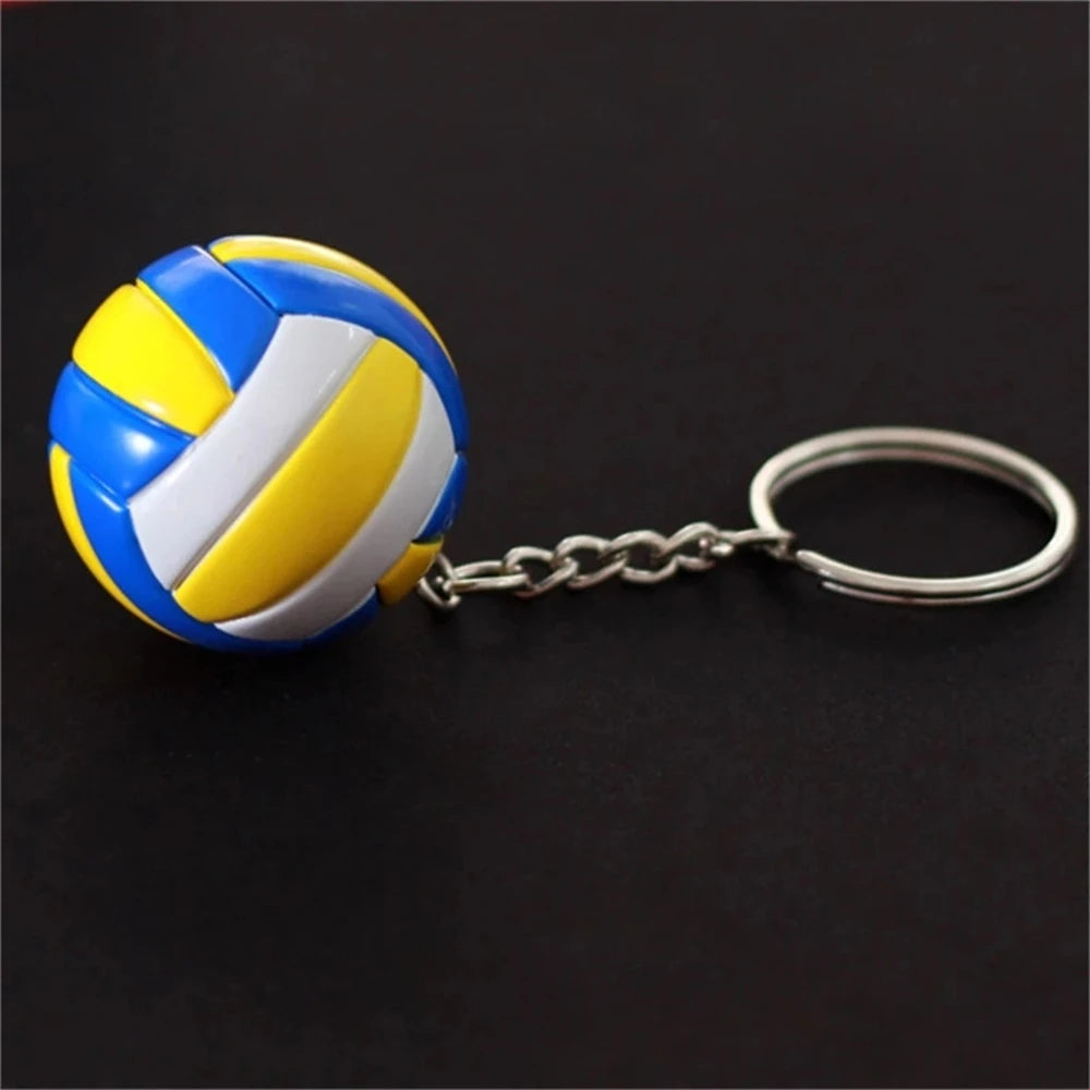 Volleyball Car Accessories Car Pendant Soccer Fun Keychains Key Ring Ball KeyChain Key Holder Bag Pendant