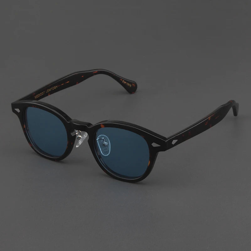 Johnny Depp Sunglasses Man Polarized Sun Glasses Luxury Brand Vintage Acetate Frame Blue Night Vision Goggles Woman