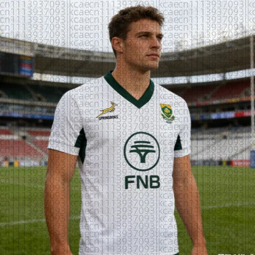 2026 South Africa Springboks Green Gold Rugby Jersey FNB Sponsor  Rugby Lightweight Quick-dry Shirt for Men's and Women Tshirts