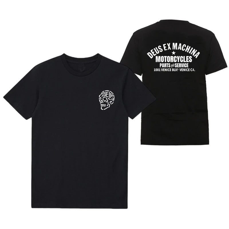 DEUS EX MACHINA Men Clothing T-Shirts Fashion tide Short Sleeve Streetwear MX Summer Round Neck Tees Man Sport Sportwear Vintage