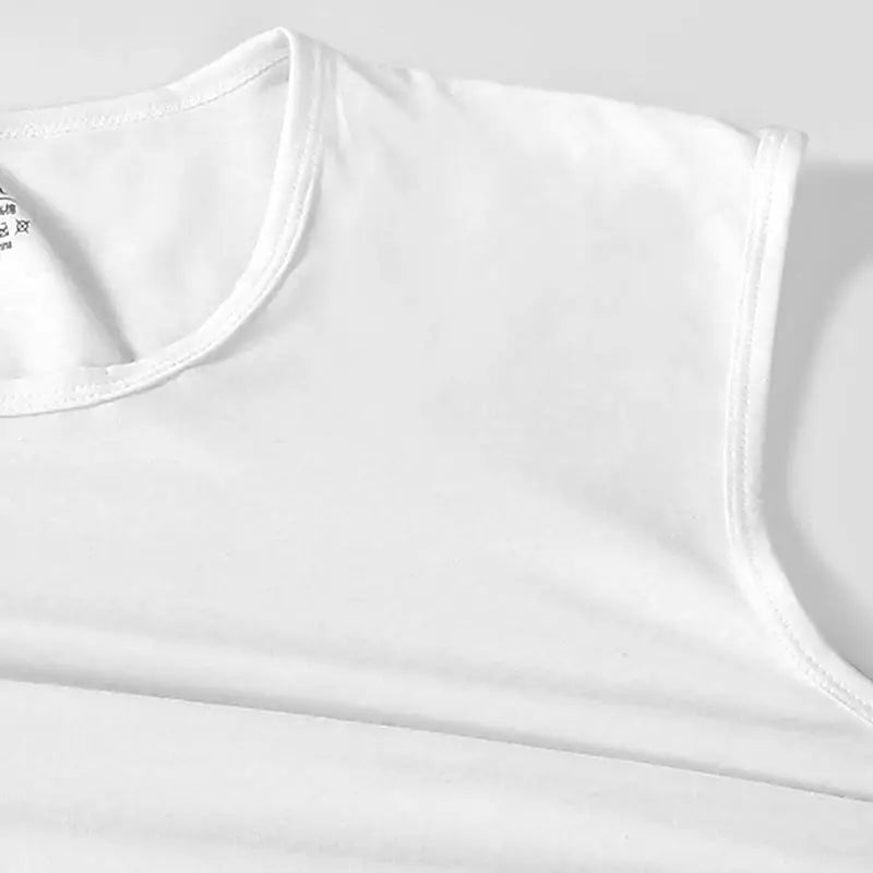 Men's pure cotton vest breathable slim youth sports foundation hurdle I loose summer thin halter undershirt